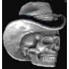 SKULL COWBOY HAT PIN